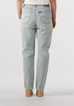 lichtblauwe lee straight leg jeans carol light rainfall