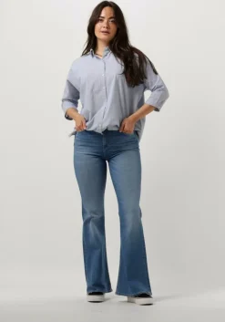 lichtblauwe lee straight leg jeans breese flare