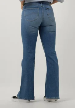 lichtblauwe lee straight leg jeans breese flare