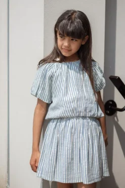 lichtblauwe like flo blouses carmen flo balloon top