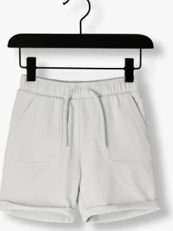 lichtblauwe lil' atelier korte broek nmmomads sweat shorts lil