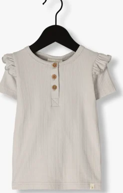 lichtblauwe lil' atelier t-shirt nmffleura ss slim top lil