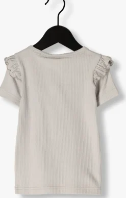 lichtblauwe lil' atelier t-shirt nmffleura ss slim top lil