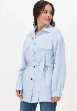 lichtblauwe liu jo blazer giacca camicia