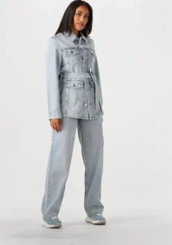 lichtblauwe liu jo spijkerjas giubbino denim loud