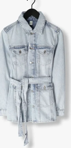 lichtblauwe liu jo spijkerjas giubbino denim loud