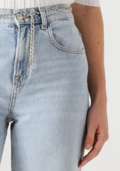 lichtblauwe liu jo straight leg jeans pant.straight color h.w.