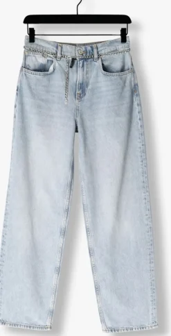 lichtblauwe liu jo straight leg jeans pant.straight color h.w.