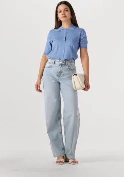 lichtblauwe liu jo straight leg jeans pant.straight color h.w.