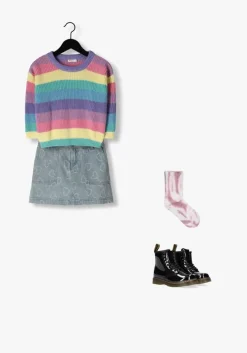 lichtblauwe looxs little minirok 2501-7704