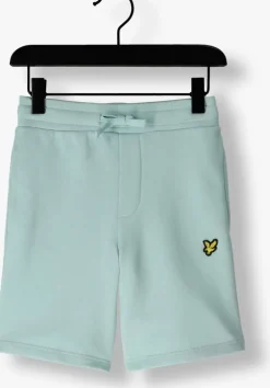 lichtblauwe lyle & scott korte broek sweat short