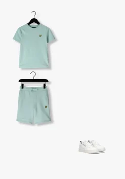 lichtblauwe lyle & scott korte broek sweat short