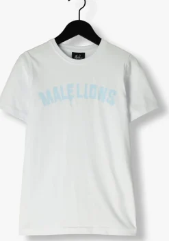 lichtblauwe malelions polo paint t-shirt