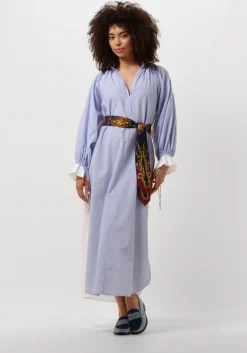 lichtblauwe mes demoiselles maxi jurk wiki