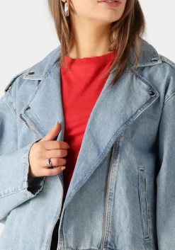 lichtblauwe modström spijkerjas ibenmd jacket