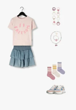 lichtblauwe molo minirok bonita