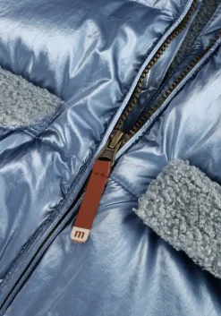 lichtblauwe moodstreet gewatteerde jas winterjacket julie