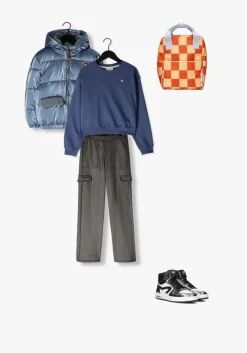 lichtblauwe moodstreet gewatteerde jas winterjacket julie