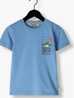 lichtblauwe moodstreet t-shirt t-shirt lewis waves spot