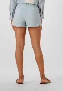 lichtblauwe mr mood korte broek mrs clara short