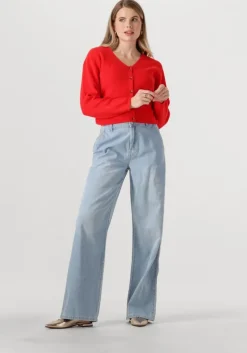 lichtblauwe msch copenhagen wide jeans mschingrid lis hw wide jeans