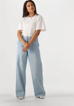 lichtblauwe msch copenhagen wide jeans mschingrid lis hw wide jeans