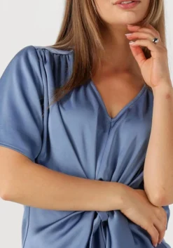 lichtblauwe neo noir blouses casadia heavy sateen blouse