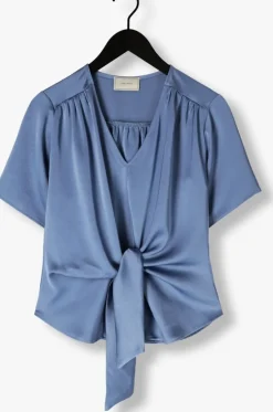 lichtblauwe neo noir blouses casadia heavy sateen blouse
