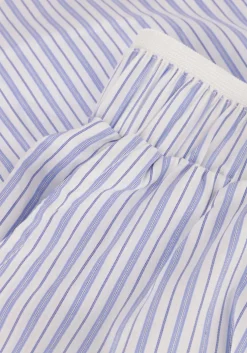 lichtblauwe neo noir broeken shady stripe shorts