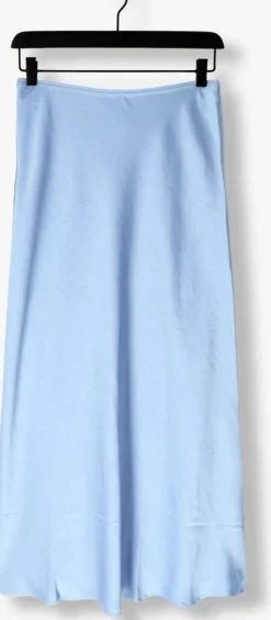 lichtblauwe neo noir maxirok vicky heavy sateen skirt
