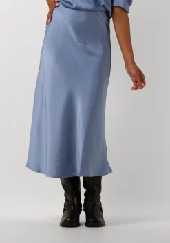 lichtblauwe neo noir midirok bovary skirt