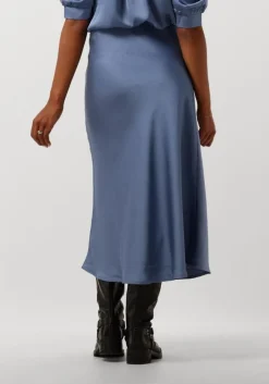 lichtblauwe neo noir midirok bovary skirt