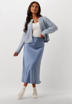 lichtblauwe neo noir midirok bovary skirt