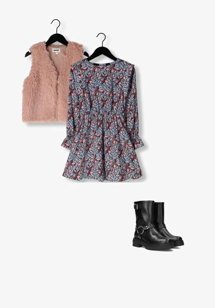 lichtblauwe nik & nik mini jurk safi dress