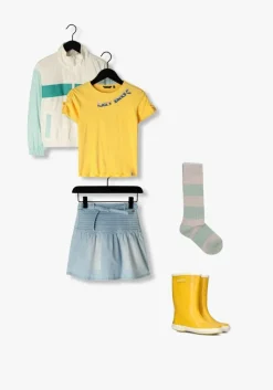 lichtblauwe nono minirok nera light weight denim skirt