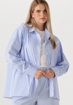 lichtblauwe notre-v blouses nv-frederique