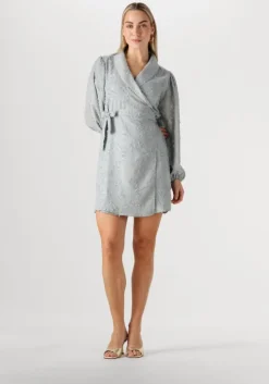 lichtblauwe notre-v mini jurk nv-fortune