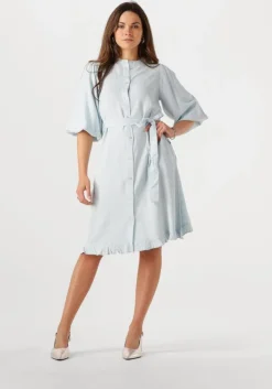 lichtblauwe notre-v mini jurk nv-fabienne