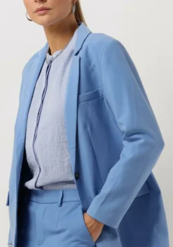 lichtblauwe object blazer objsigrid l/s blazer