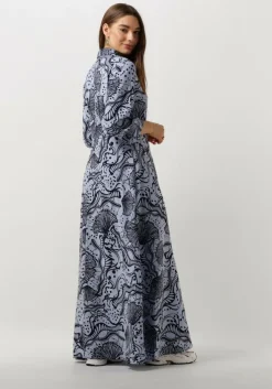 lichtblauwe object maxi jurk objjessa alli 3/4 shirt dress