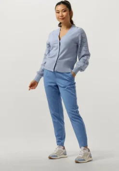 lichtblauwe object pantalon objlisa slim pant