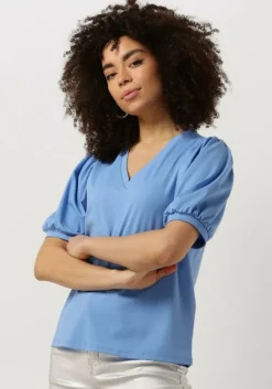 lichtblauwe object top objcaroline s/s top