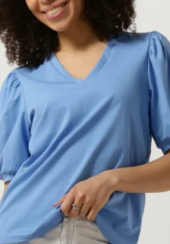 lichtblauwe object top objcaroline s/s top