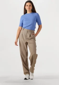 lichtblauwe object t-shirt objnoelle s/s knit t-shirt