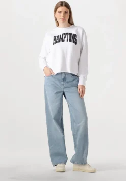 lichtblauwe penn & ink straight leg jeans trousers s25z734