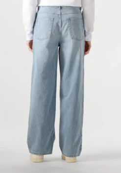 lichtblauwe penn & ink straight leg jeans trousers s25z734