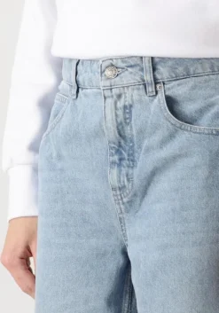 lichtblauwe penn & ink straight leg jeans trousers s25z734