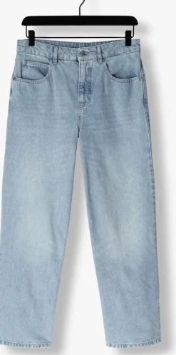 lichtblauwe penn & ink straight leg jeans trousers s25z734