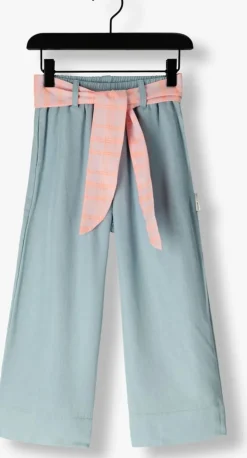 lichtblauwe petit blush pantalon wide leg pants