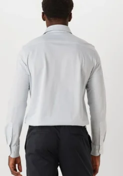 lichtblauwe profuomo klassiek overhemd shirt x-cutaway japanese knitted